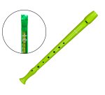 Flauta hohner 9508 color verde funda verde y transparente