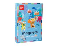 Juego apli didactico magnetico mapa mundi 40 piezas