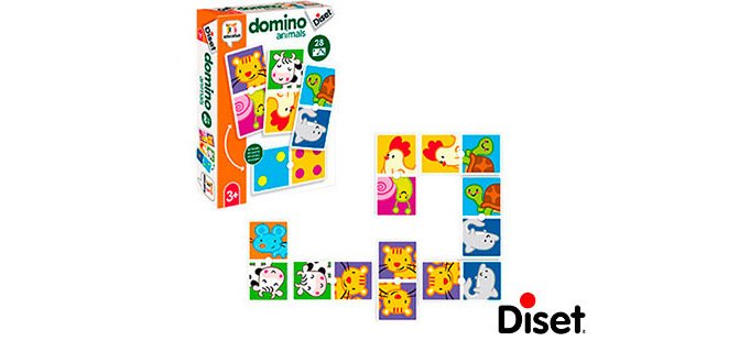 Juego Diset educativo domino animals