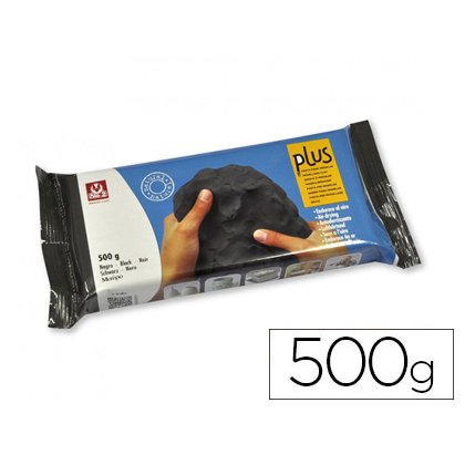 Arcilla sio-2 plus negra endurece al aire paquete de 500 g