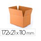 Caja para embalar q-connect americana ultra resistente carton reciclado canal doble 7mm color kraft 172x217x110 mm