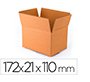 Caja para embalar q-connect americana ultra resistente carton reciclado canal doble 7mm color kraft 172x217x110 mm