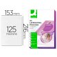 Paquete de 100 fundas de plastificar autoadhesivas A5 q-connect 153 x 216 mm 125 micras