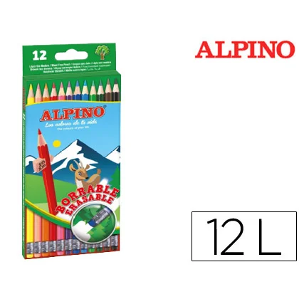 Alpino,BIC,GIOTTO Pack de Caja 12 Ceras / 12 Lapices / 12 Rotuladores