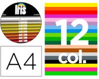 Cartulina guarro din a4 185 gr contenido \"b\" 100 hojas x 12 colores