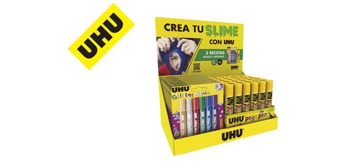 Expositor sobremesa uhu crea tu slime 175x325x200 mm