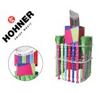 Flauta hohner gama colores expositor sobremesa de 36 unidades surtidas 6 por color 140x140x400 mm
