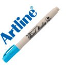 Rotulador artline supreme brush pintura base de agua punta tipo pincel trazo variable celeste