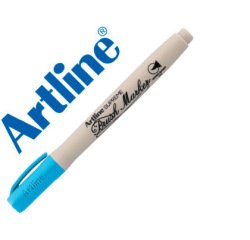 Rotulador artline supreme brush pintura base de agua punta tipo pincel trazo variable celeste