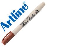 Rotulador artline supreme brush pintura base de agua punta tipo pincel trazo variable marron