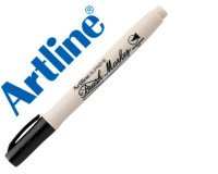 Rotulador artline supreme brush pintura base de agua punta tipo pincel trazo variable negro