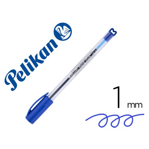 Boligrafo pelikan stick super soft azul