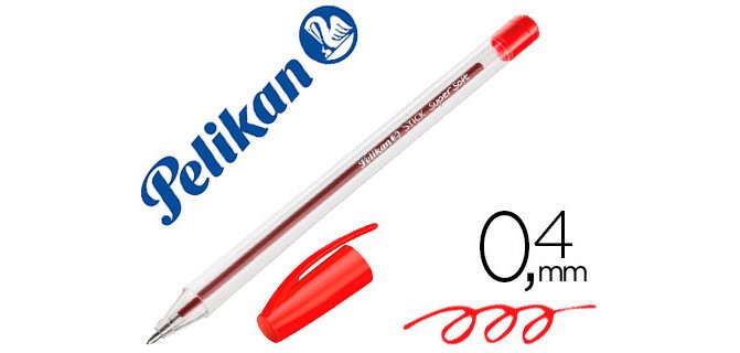 Boligrafo pelikan hang stick rojo