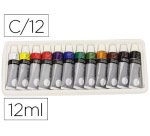 Pintura acrílica Daler Rowney Simply caja de 12 colores 