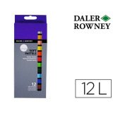 Lapices pastel oleo Daler Rowney Simply caja de 12 colores 