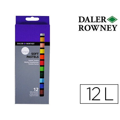 Lapices pastel oleo Daler Rowney Simply caja de 12 colores 