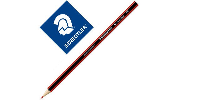 Lapiz de color staedtler wopex ecologico rojo