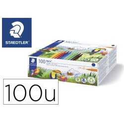 Rotulador staedtler noris 326 school pack de 100 unidades colores surtidos 10 x color