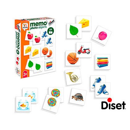Juego Diset didáctico memo photo objetcs