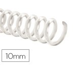 Espiral plastico q-connect transparente 32 5:1 10mm 1,8mm caja de 100 unidades
