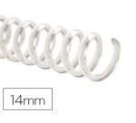 Espiral plastico q-connect transparente 32 5:1 14mm 1,8mm caja de 100 unidades