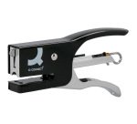 Grapadora q-connect de tenaza kf22340 metalica color negro capacidad 12 hojas usa grapas numero 10