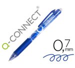 Boligrafo q-connect retractil borrable 0,7 mm