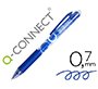 Boligrafo q-connect retractil borrable 0,7 mm