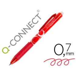 Boligrafo q-connect retractil borrable 0,7 mm