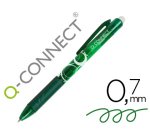 Boligrafo q-connect retractil borrable 0,7 mm