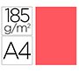 Cartulina guarro din a4 coral 185 gr paquete de 50 hojas