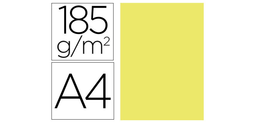 Cartulina A4 185 g Guarro - Paquete de 50