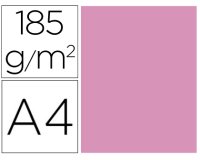Cartulina guarro din a4 rosa chicle 185 gr paquete de 50 hojas