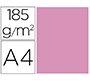 Cartulina guarro din a4 rosa chicle 185 gr paquete de 50 hojas