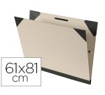 Carpeta dibujo canson brut 61x81 cm con gomas color kraftclaro
