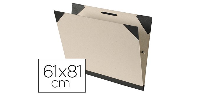 Carpeta dibujo canson brut 61x81 cm con gomas color kraftclaro