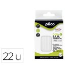 Barra termofusible plico cola baja temperatura 8 mm de diametro x 95 mm de alto blister de 22 unidades