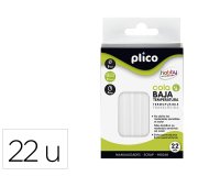 Barra termofusible plico cola baja temperatura 8 mm de diametro x 95 mm de alto blister de 22 unidades