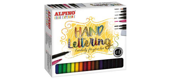 Set de dibujo alpino color experience lettering