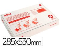 Forralibro Apli pvc con solapa ajustable adhesivo 285x530 mm