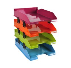 Set de 4 bandejas COMBO arlequín - Colores surtidos