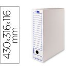 Caja archivo definitivo liderpapel 106 listados de ordenador carton reciclado 325g/m2 blanco 430x116x316 mm