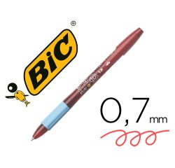 Boligrafo bic gelocity illusion borrable rojo punta de 0,7 mm