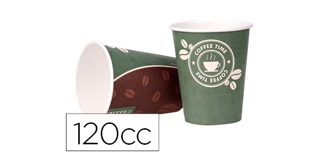 Vaso termico carton 120 cc paquete de 50 unidades