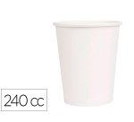 Vaso termico carton blanco 240 cc paquete de 50 unidades