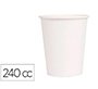 Vaso termico carton blanco 240 cc paquete de 50 unidades