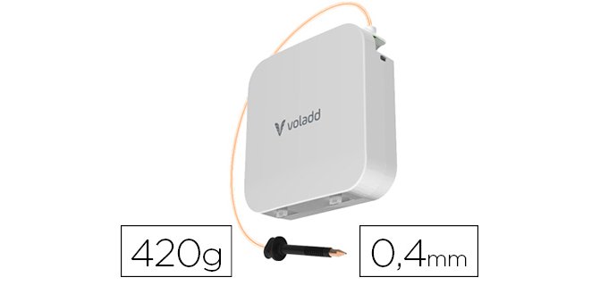 Filamento + boquilla voladd pla 0,4 mm fine 420 gr naranja