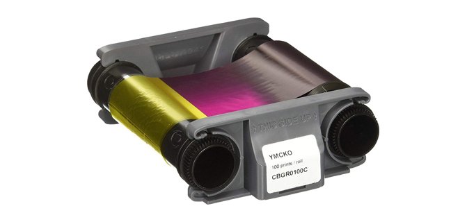 Evolis CBGR0100C cinta para impresora 100 páginas