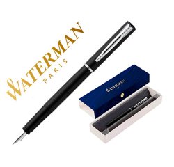 Pluma waterman allure laca negra en estuche de regalo
