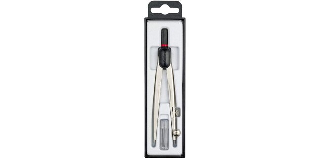 Compas rotring compact universal ajuste rapido radio 13 cm circunferencia 32 cm